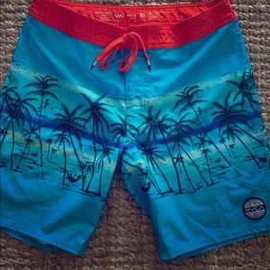 RVCA performance stretch swim trunks